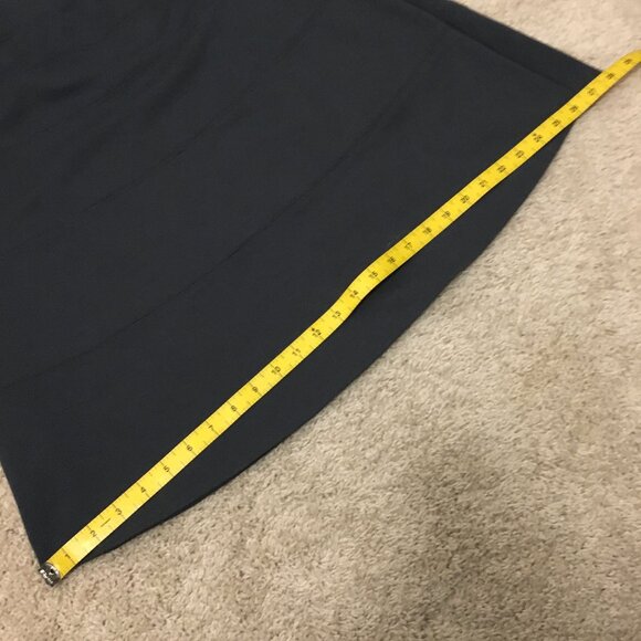 Isaac Mizrahi Live! Dusky Grey A-Line Jersey Skirt - Picture 9 of 10